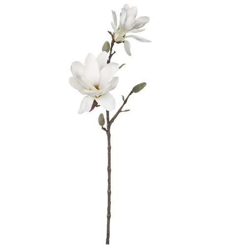 Magnolia Spray - Christmas - Beautiful white wedding flower spray artificial
